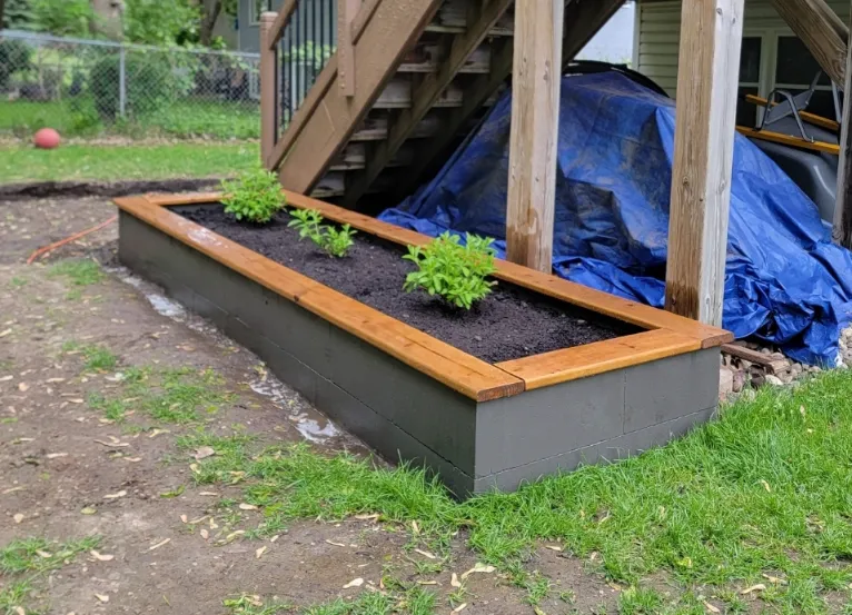 Concrete Raised Bed